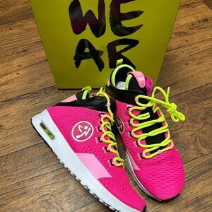Zumba Fitness Neon Pink Athletic Shoes